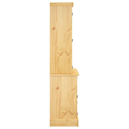 Highboard Corona Brown 112x43x196 cm Solid Wood Mexican Pine