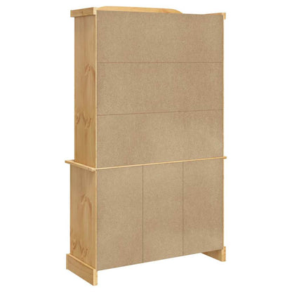 Highboard Corona Brown 112x43x191.5 cm Solid Wood Mexican Pine