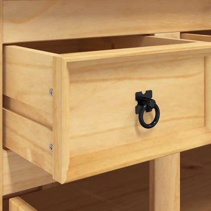 Highboard Corona Brown 112x43x191.5 cm Solid Wood Mexican Pine