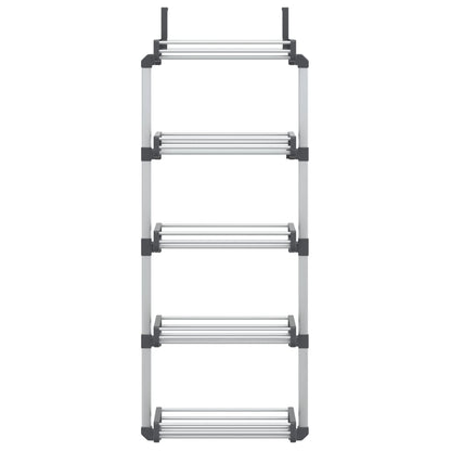 Door Organiser with 5 Shelves 52x20x135 cm Aluminium