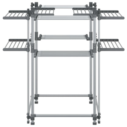 Laundry Drying Rack 107x107x120 cm Aluminium