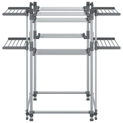 Laundry Drying Rack 107x107x120 cm Aluminium