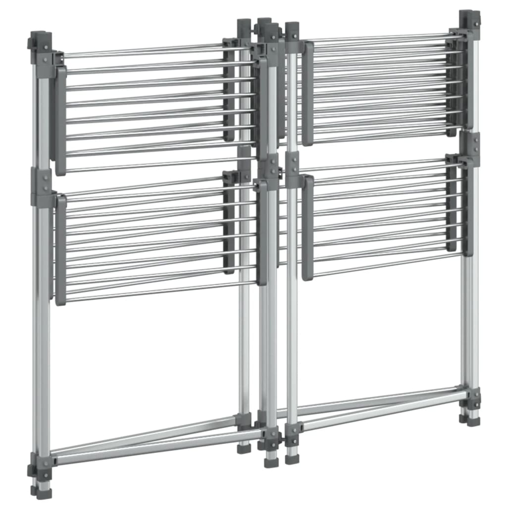 Laundry Drying Rack 107x107x120 cm Aluminium
