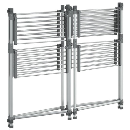 Laundry Drying Rack 107x107x120 cm Aluminium