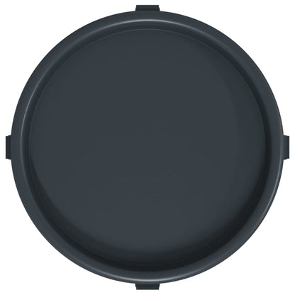 Plant Trolleys with Wheels 2 pcs Grey Diameter 34 cm 35 kg