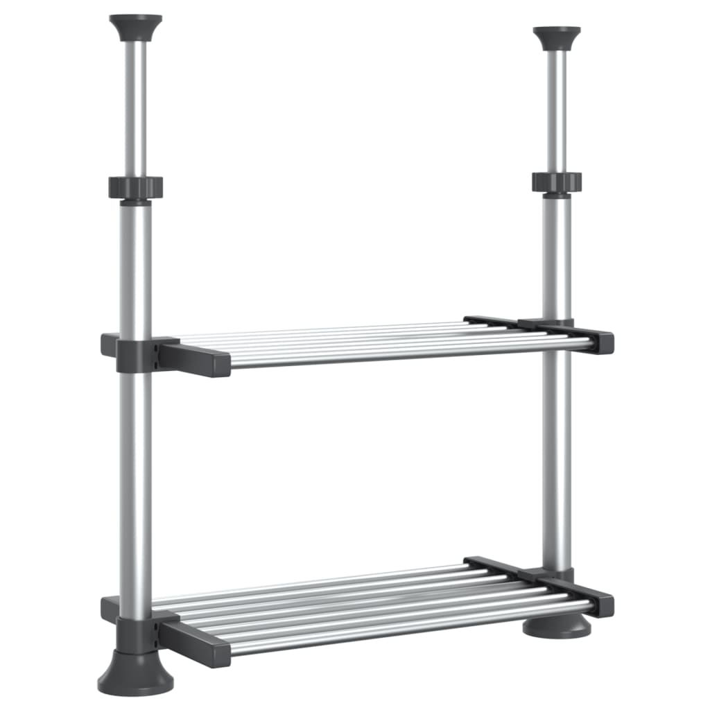 Kitchen Shelf 50x25x(50-70) cm Aluminium