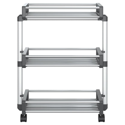 Storage Trolley 59x20x75 cm Aluminium