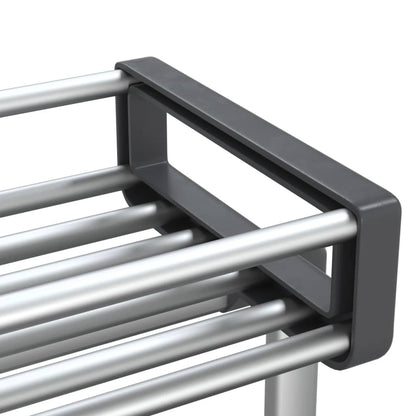 Storage Trolley 59x20x75 cm Aluminium