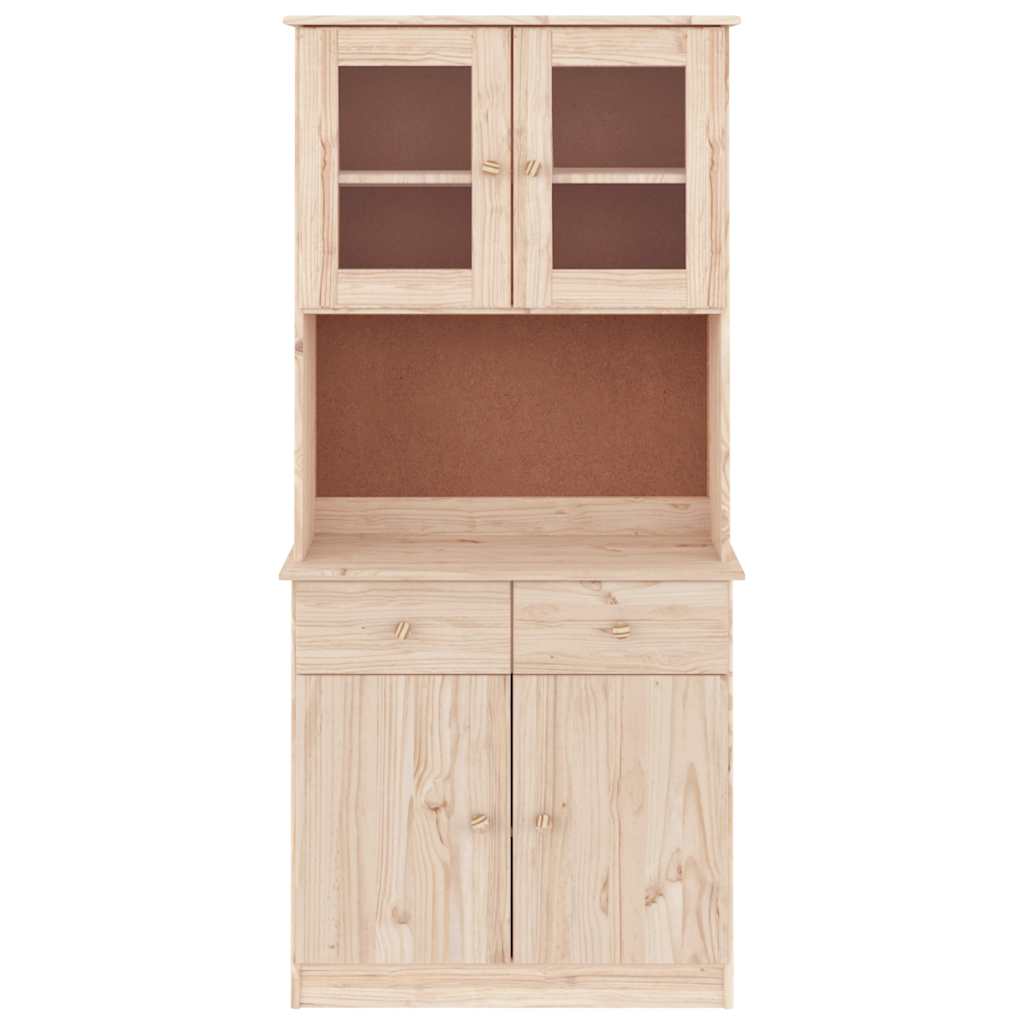 Highboard "ALTA" 77x35x165 cm Solid Wood Pine