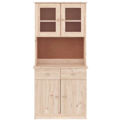 Highboard "ALTA" 77x35x165 cm Solid Wood Pine