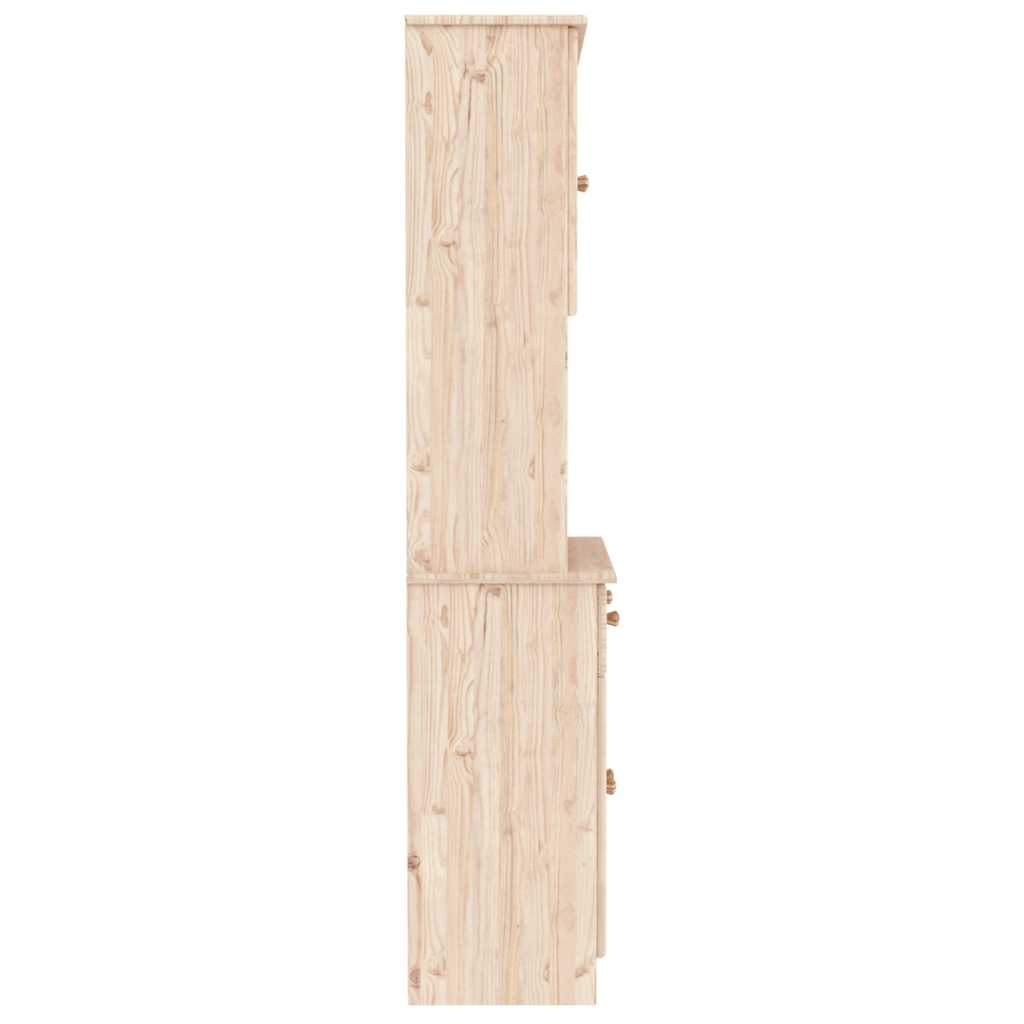 Highboard "ALTA" 77x35x165 cm Solid Wood Pine
