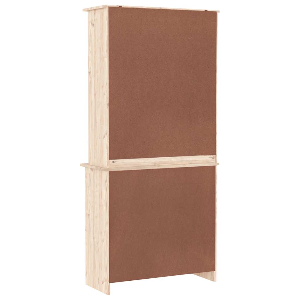 Highboard "ALTA" 77x35x165 cm Solid Wood Pine