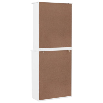Highboard "ALTA" White 77x35x188cm Solid Wood Pine