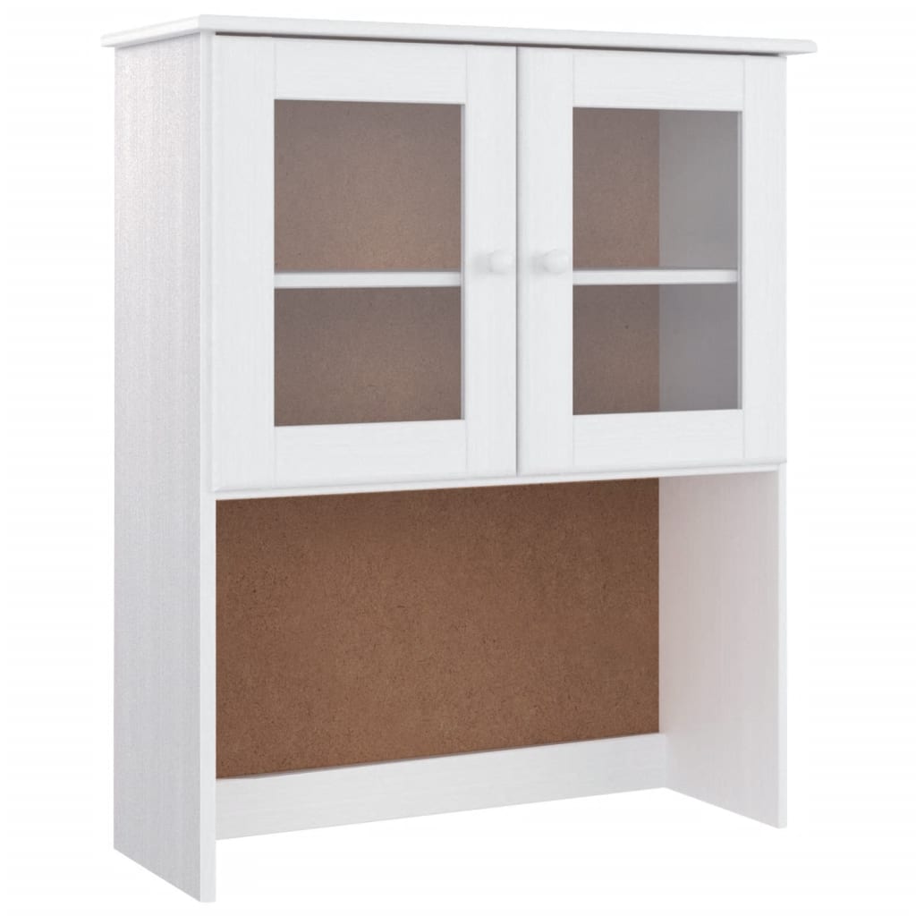 Highboard "ALTA" White 77x35x188cm Solid Wood Pine