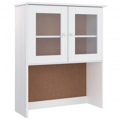 Highboard "ALTA" White 77x35x188cm Solid Wood Pine