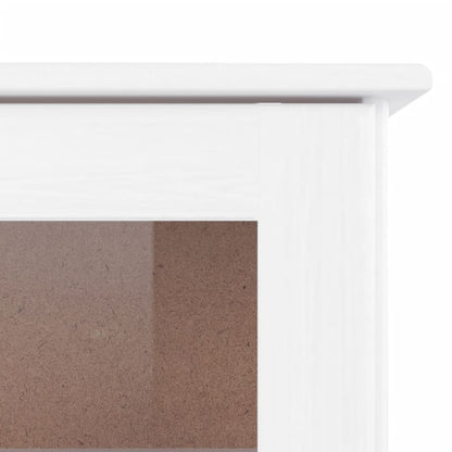 Highboard "ALTA" White 77x35x188cm Solid Wood Pine