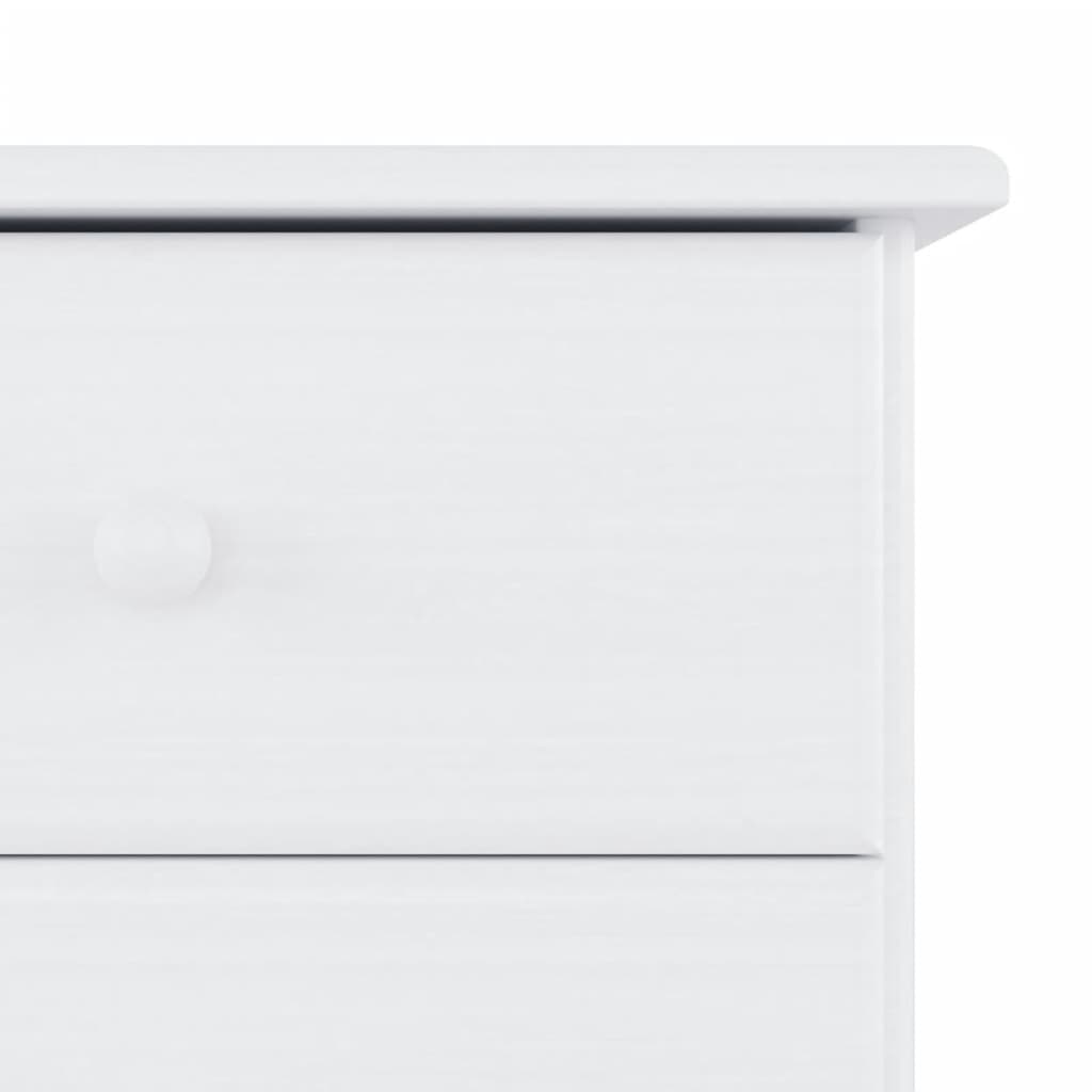 Highboard "ALTA" White 77x35x188cm Solid Wood Pine