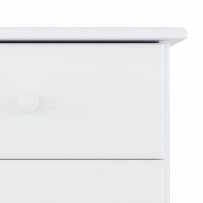 Highboard "ALTA" White 77x35x188cm Solid Wood Pine