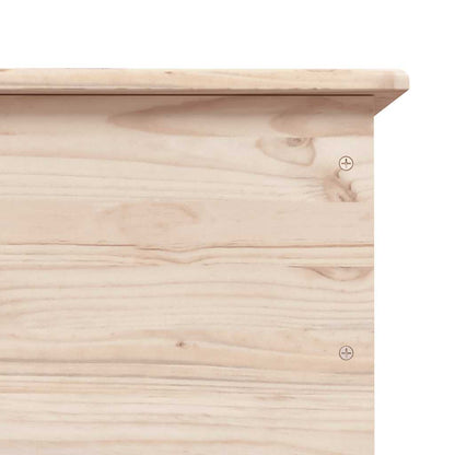 Storage Chest with Wheels ALTA 73x39.5x43 cm Solid Wood Pine