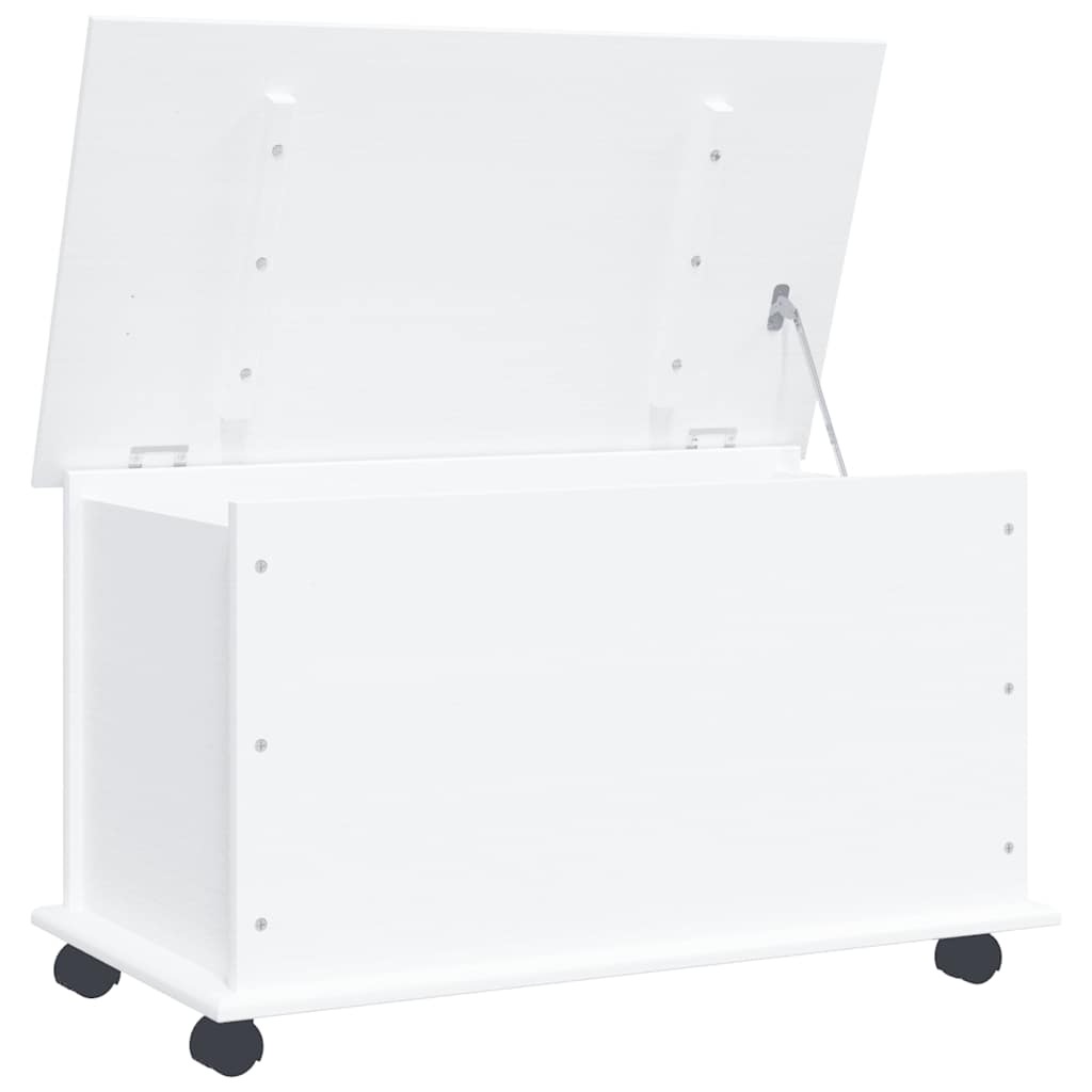 Storage Chest with Wheels "ALTA" White 73x39.5x43 cm
