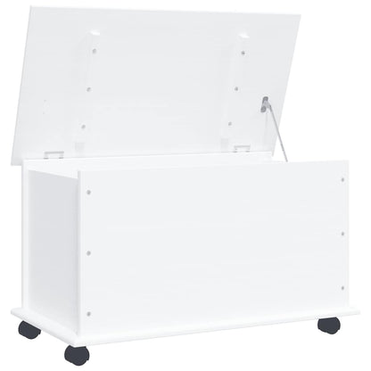 Storage Chest with Wheels "ALTA" White 73x39.5x43 cm