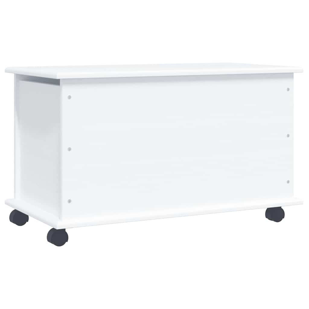 Storage Chest with Wheels "ALTA" White 73x39.5x43 cm