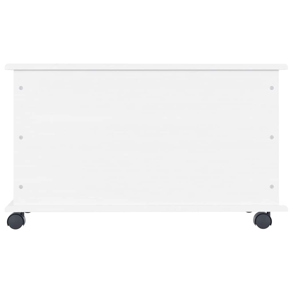 Storage Chest with Wheels "ALTA" White 73x39.5x43 cm