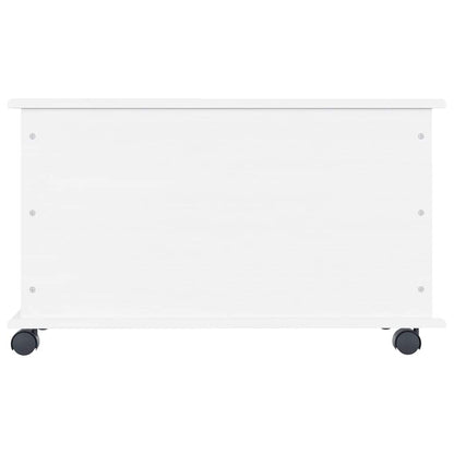 Storage Chest with Wheels "ALTA" White 73x39.5x43 cm
