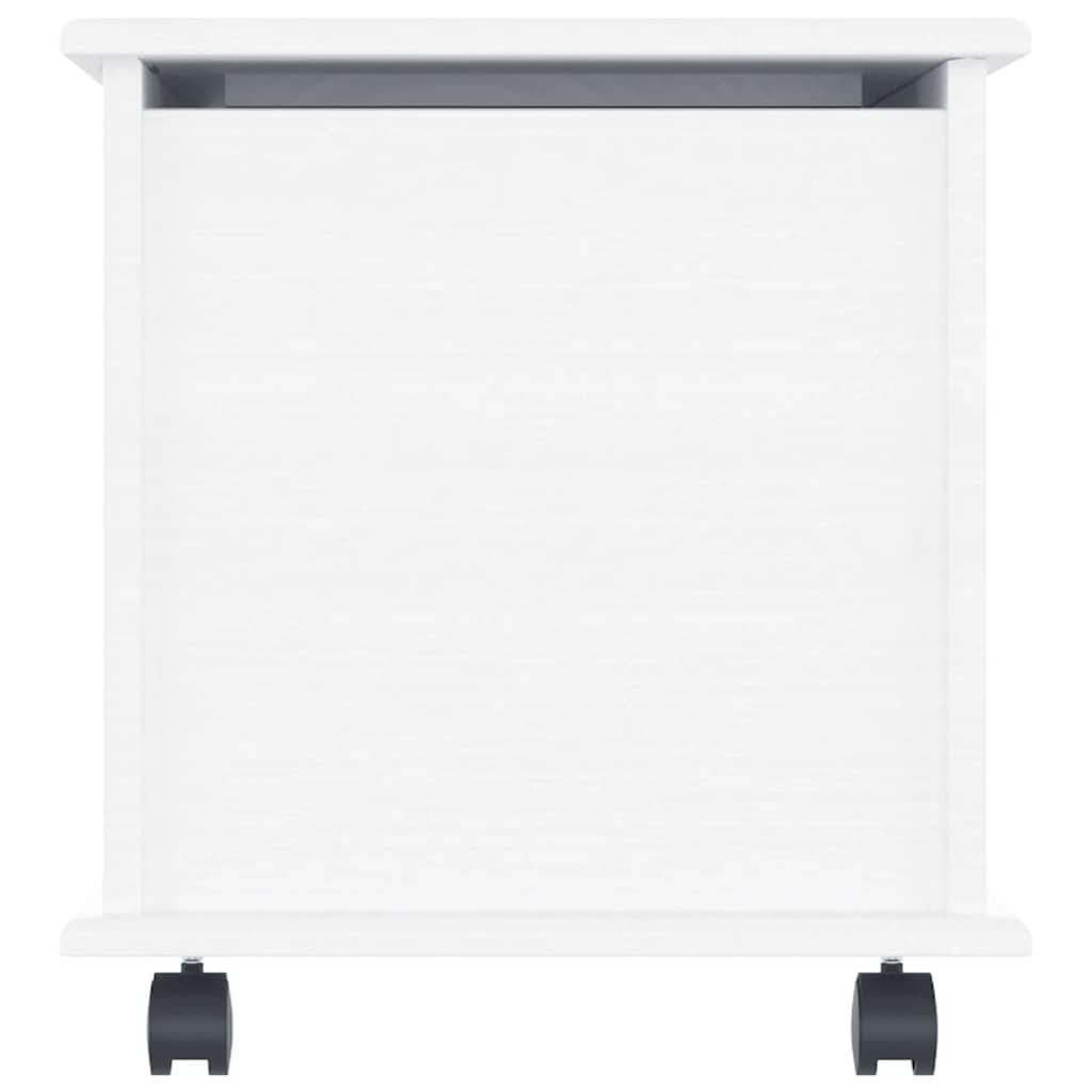 Storage Chest with Wheels "ALTA" White 73x39.5x43 cm