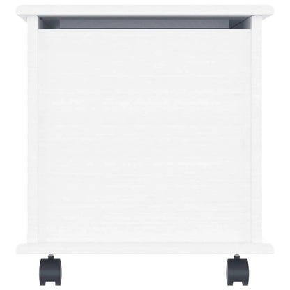 Storage Chest with Wheels "ALTA" White 73x39.5x43 cm