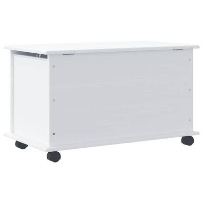 Storage Chest with Wheels "ALTA" White 73x39.5x43 cm