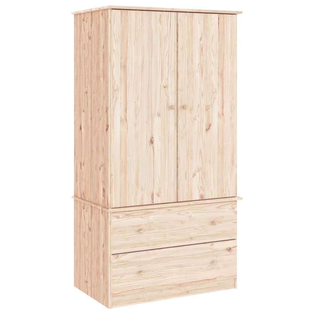 Wardrobe ALTA 90x55x170 cm Solid Wood Pine