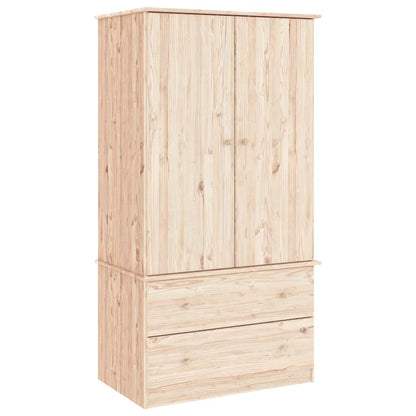 Wardrobe ALTA 90x55x170 cm Solid Wood Pine