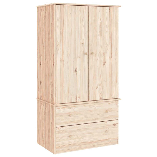 Wardrobe ALTA 90x55x170 cm Solid Wood Pine