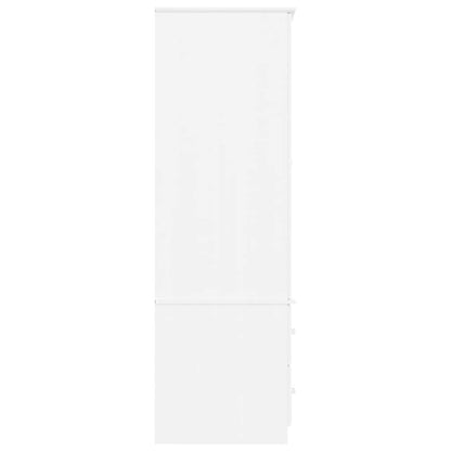 Wardrobe ALTA White 90x55x170 cm Solid Wood Pine