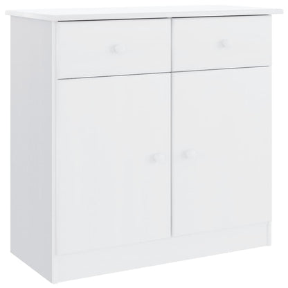 Sideboard ALTA White 77x35x73 cm Solid Wood Pine