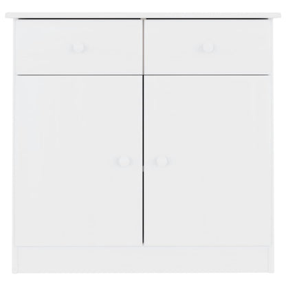 Sideboard ALTA White 77x35x73 cm Solid Wood Pine