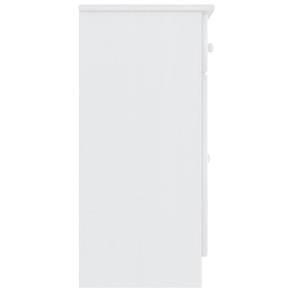 Sideboard ALTA White 77x35x73 cm Solid Wood Pine