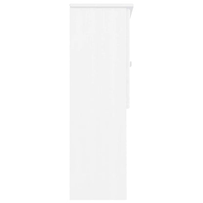 Dresser Top "ALTA" White 77x30x92 cm Solid Wood Pine