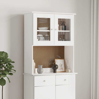 Dresser Top "ALTA" White 77x30x92 cm Solid Wood Pine
