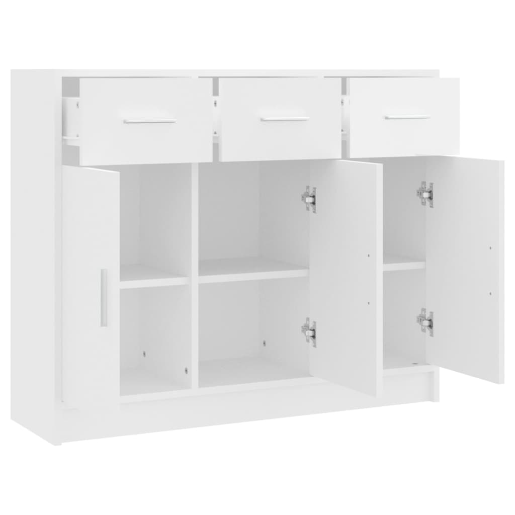 Sideboard | White | Engineered Wood | Medium | Sideboard | Rectangular