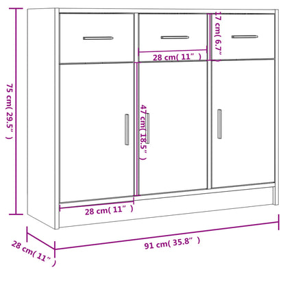 Sideboard | White | Engineered Wood | Medium | Sideboard | Rectangular