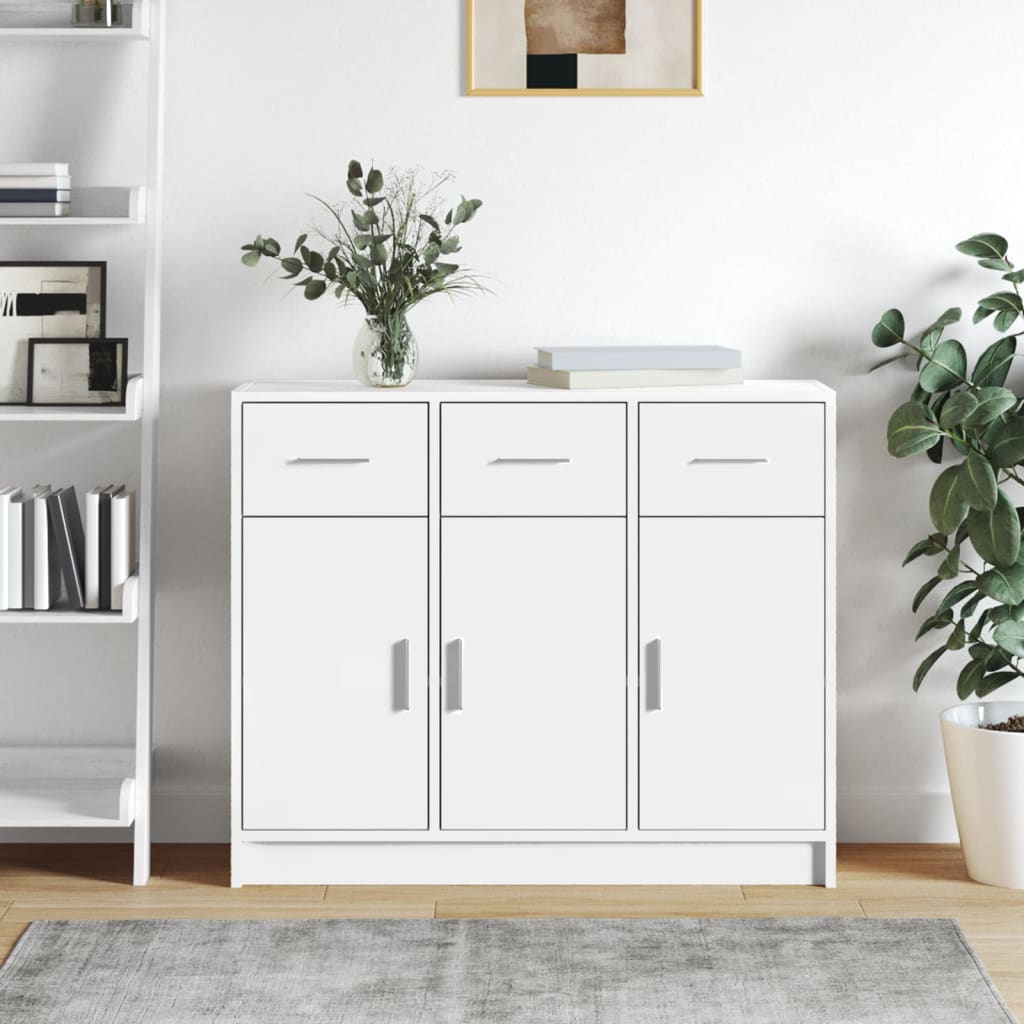 Sideboard | White | Engineered Wood | Medium | Sideboard | Rectangular