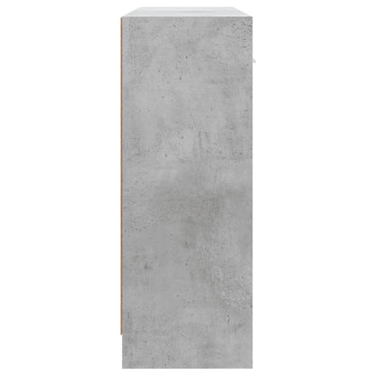Sideboard Concrete Grey 91x28x75 cm Engineered Wood