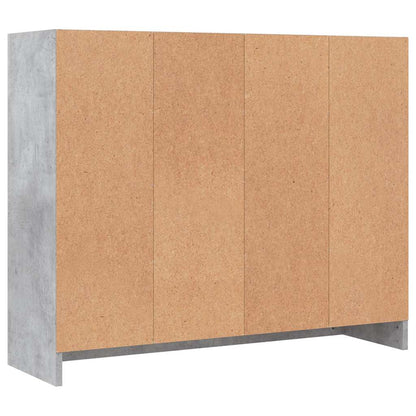 Sideboard Concrete Grey 91x28x75 cm Engineered Wood