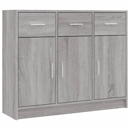 Sideboard | Grey Sonoma | Engineered Wood | 91 x 28 x 75 cm | Sideboard