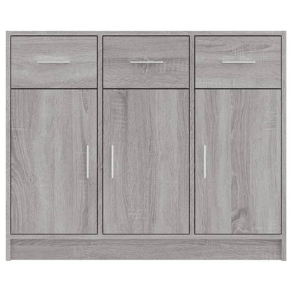 Sideboard | Grey Sonoma | Engineered Wood | 91 x 28 x 75 cm | Sideboard