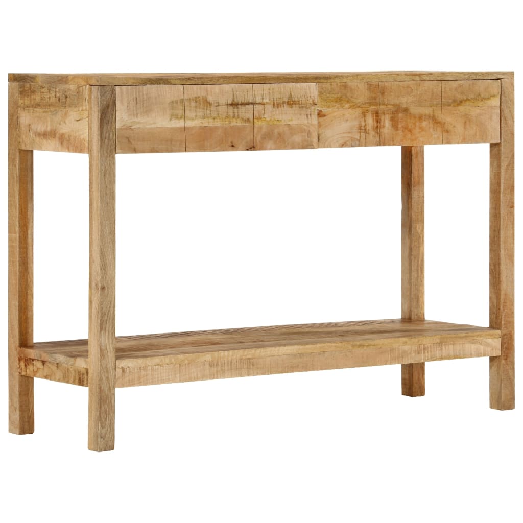 Console Table with 2 Drawers 110x35x75 cm Solid Wood Mango
