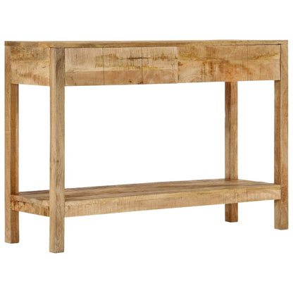 Console Table with 2 Drawers 110x35x75 cm Solid Wood Mango