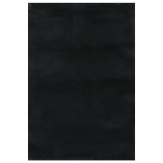 Washable Rug Soft Shaggy Black 160x230 cm Anti Slip